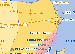Yucatan Peninsula Map